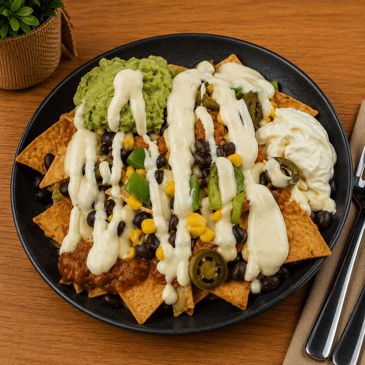 Loaded Veg Nachos
